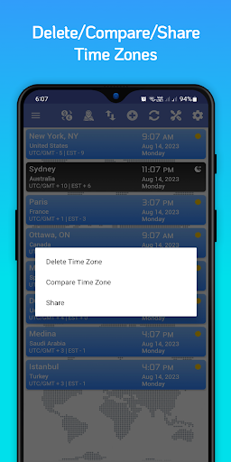 World Time Zone Clock Time now