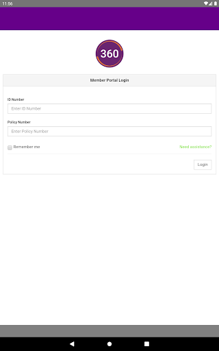360 Demo Member Portal Screen 3