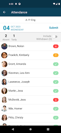 TeacherPlus for Phones Screen 2