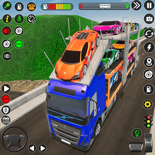 Robot Car Transporter Truck logo