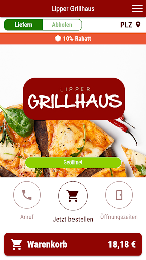 Android application Lipper Grillhaus screenshort