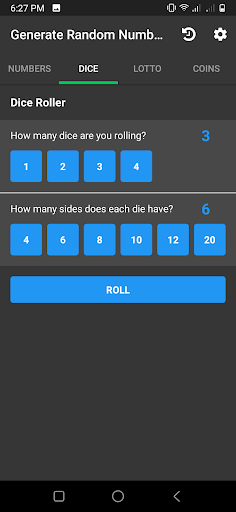 Random Number Generator Lotto Screen 3