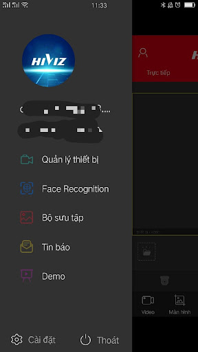 Android application HIVIZ screenshort