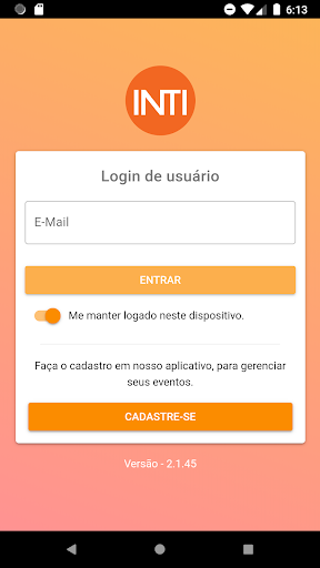 Android application INTI - Produtor screenshort