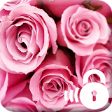 Pink Style Rose  PIN Lock icon