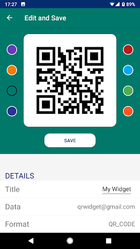 QR Widget Screen 3