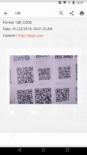 Screenshot of QR BarCode