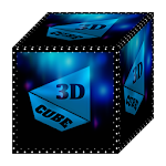 Cover Image of Herunterladen 3D Light Blue Icon Pack  APK