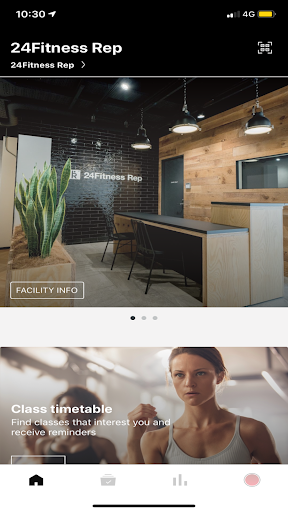 Android application 24Fitness Rep screenshort