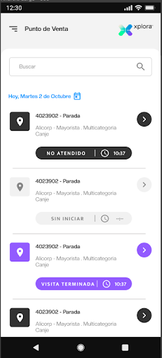 Android application App Canje screenshort