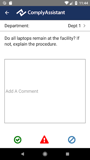 ComplyAssistant Mobile Screen 3