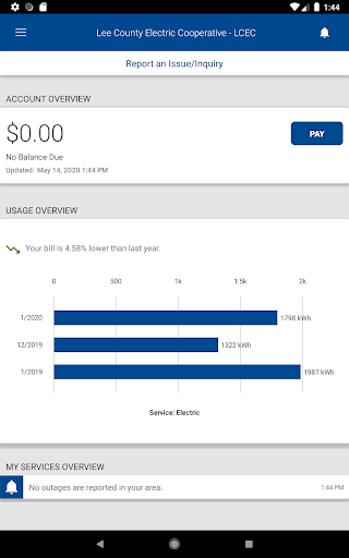 Screenshot of LCEC