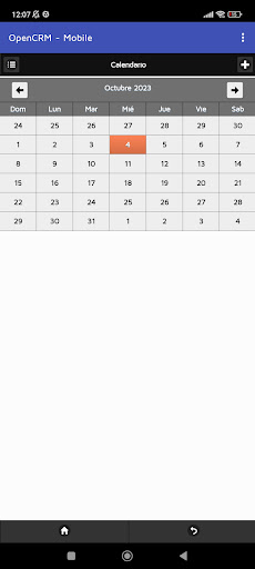 OpenCRM Mobile Screen 3