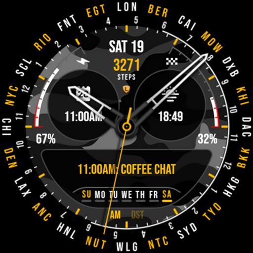 World Time Watch Face 038 Scarica su Windows