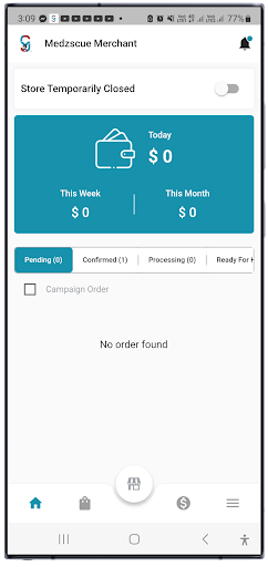 Medzscue Merchant Screen 2