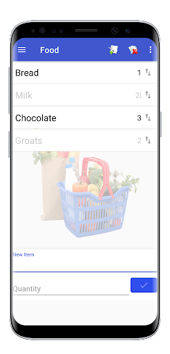 Shopping List & Loyalty cards. Screen 3