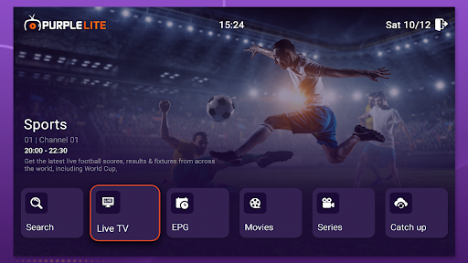 Android application Purple Lite - IPTV Player screenshort