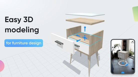 Moblo - 3D furniture modeling Screenshot