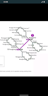 Singapore Metro Map MRT & LRT Screenshot