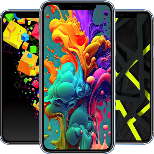 Neon Colored Shapes Wallpapers Laai af op Windows