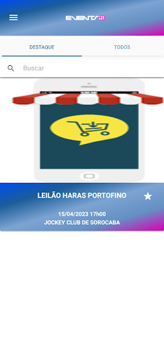 Android application Events Tickets screenshort