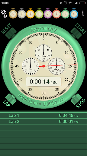 Screenshot of Stopwatch