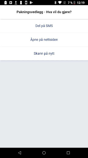 Android application Finn Pakningsvedlegg screenshort