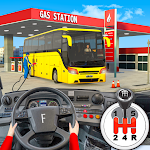 Cover Image of Download Gas Station Bus Parking Games  APK