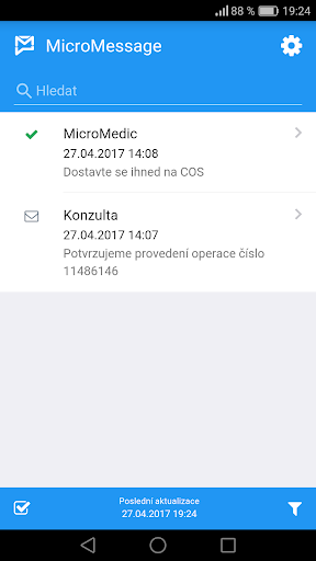 Android application MicroMessage screenshort