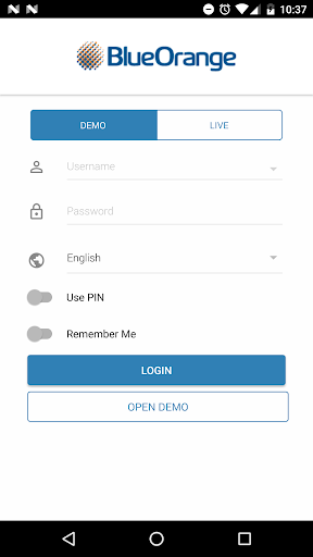 Android application BluOr Bank FX screenshort