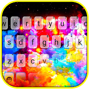 Color Splash Keyboard Background