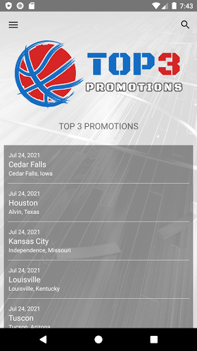 Android application Top 3 Promotions screenshort