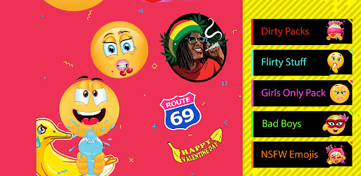 Adult Emoji Sexy Dirty Sticker