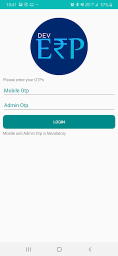 Android application DevErpSys screenshort