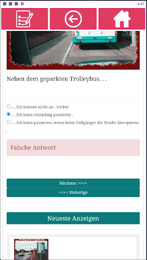Führerscheinprüfung Schweiz Screenshot