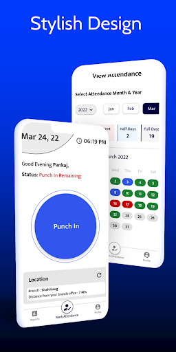 Android application Attendance Management App screenshort