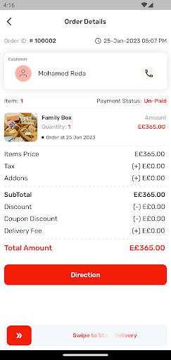Selection Delivery Screen 3