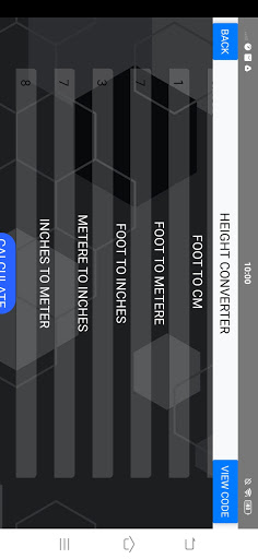 Height and height converter Screen 3