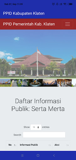Android application PPID Kabupaten Klaten screenshort