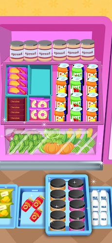 冷蔵庫の整理ゲーム。再入荷のおすすめ画像1
