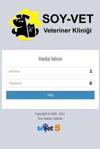Android application Soyvet Veteriner Kliniği screenshort