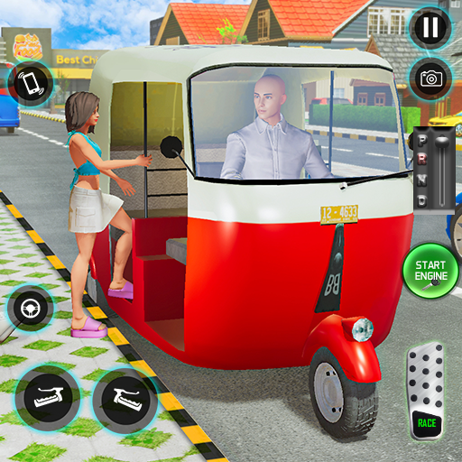 Tuk Tuk Driving Rickshaw Games logo