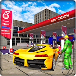 Cover Image of Download Gas Station Car DrivingParking 5 APK