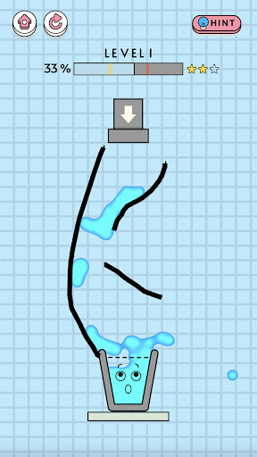 Android application Water Glass screenshort