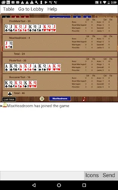 SHGPinochle - Screenshot 4