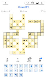 Cross Number - Math Puzzle screenshot
