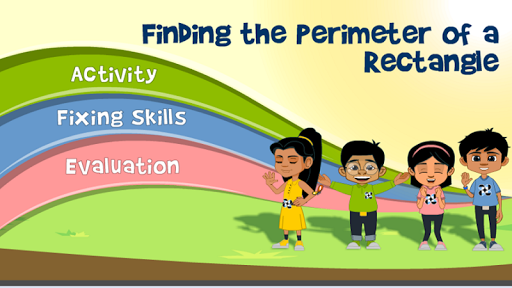 Android application Finding Perimeter of Rectangle screenshort