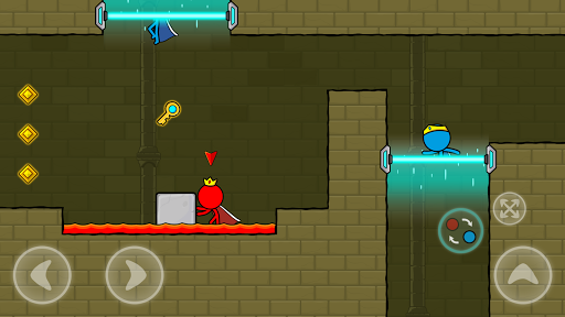 Red and Blue Stickman : Animation Parkour  screenshots 4