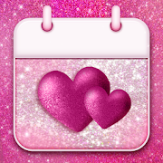Glitter Heart - Cute Calendar Planner App