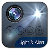 Flashlight and alert calls/SMS icon
